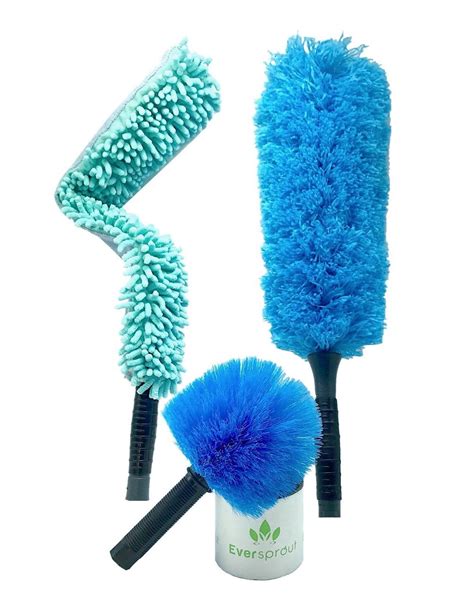 eversprout duster  pack hand packaged cobweb duster microfiber feather duster flexible