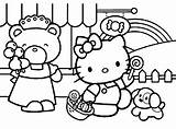 Coloring Z31 Hello Pages Kitty sketch template