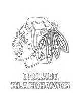 Coloring Nhl Blackhawks Chicago Logo Hockey Pages Printable Kids Book Sheets Logos Print Sports Wings Adults sketch template
