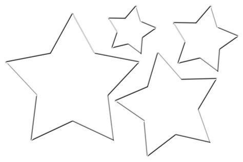 star template printable  sizes template