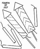 Coloring Firecracker Fireworks Independence July 4th Preparing Event Drawing Celebration Pages Netart Fourth Getdrawings Patriotic Crafts sketch template