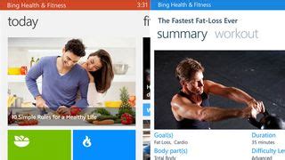 bing health fitness app brings wellness craze  windows phone