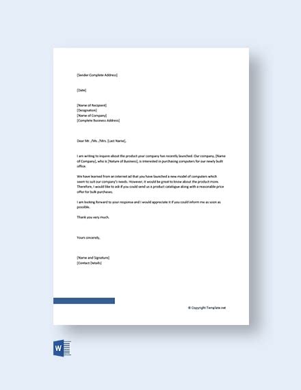 information request letter template word templatenet