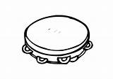 Tamborine Coloring Pages Large sketch template