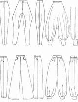 Drawing Flat Fashion Drawings Bell Bottoms Sketches Dress Sketch Tucks Flats Template Finishings Trimmings Flared Pleats Jodhpurs Figure Technical Trousers sketch template