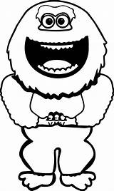 Snowman Abominable Rudolph Wecoloringpage sketch template