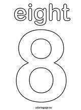 Eight Coloring Pages Number Printable Kids Sheets Numbers Choose Board Coloringpage Eu sketch template