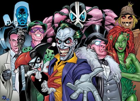 Bat Rogues By Roncolors Dc Comics Artwork Batman Universe Joker Art