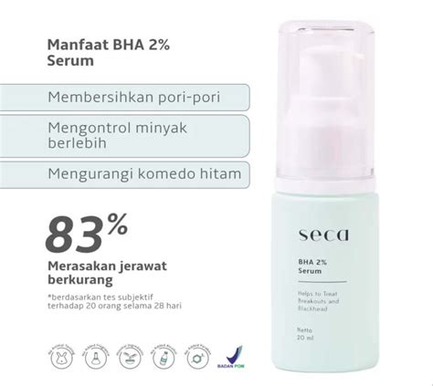 cek ingredients seca anti acne sebum bha  serum skincapedia
