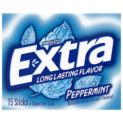 extra gum sugar  peppermint  ea candy ingles markets