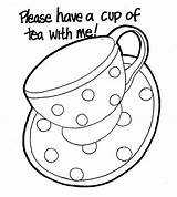Tea Coloring Cup Pages Teapot Party Elvis Presley Colouring Coffee Sheets Cups Drawing Boston Iced Printable Color Teacup Getcolorings Adult sketch template