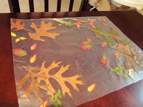 candace creations autumn placemat crafts  kids