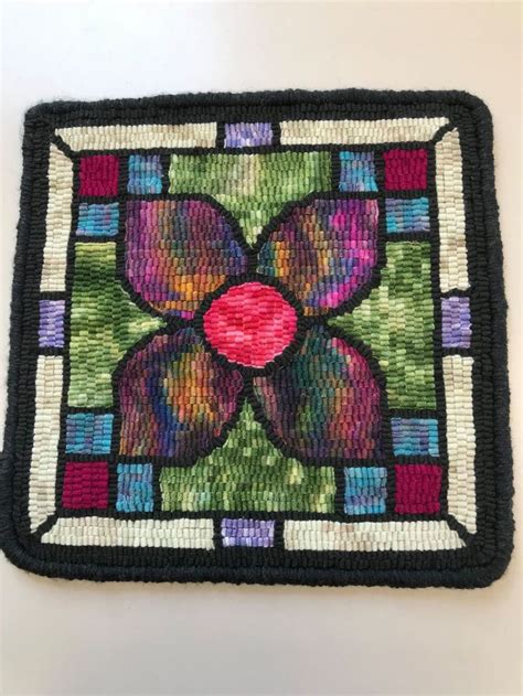 pin on rug hooking floral