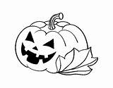 Halloween Pumpkin Coloring Decorated Coloringcrew sketch template