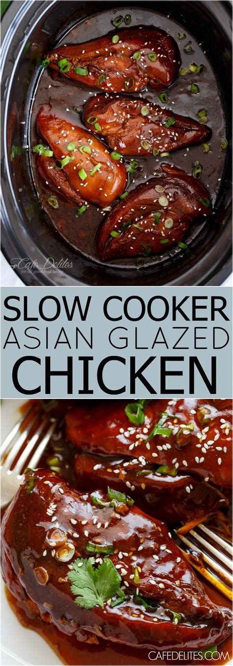 slow cooker asian glazed chicken glaze fall  house