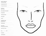Face Chart Mac Template Makeup Blank Charts Printable Templates Artist Beauty Facechart Viso Sketch Da Artists Le Faces Trucco Schemi sketch template
