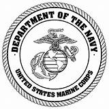 Logo Marines Drawing Getdrawings sketch template