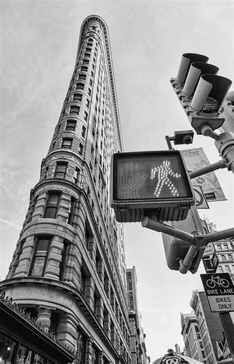Flatiron Building Black And White New York City