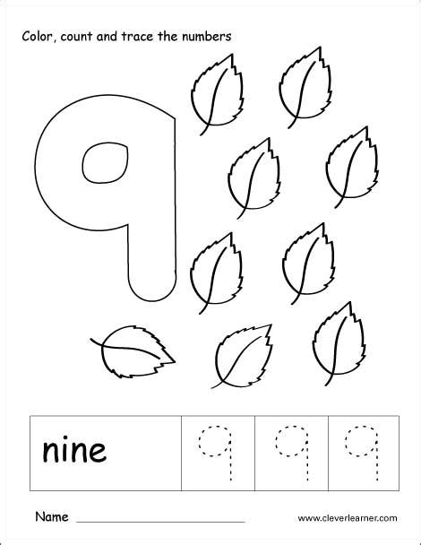 number  writing counting  recognition activities  children