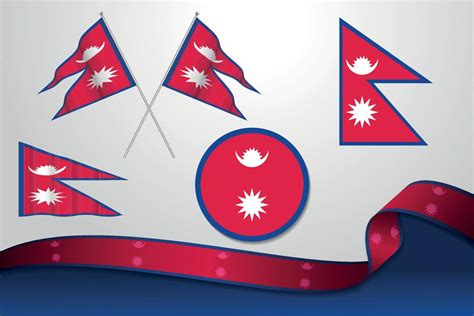nepal flag vector art icons  graphics
