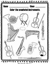 Coloring Instrument Families Music Mrs sketch template