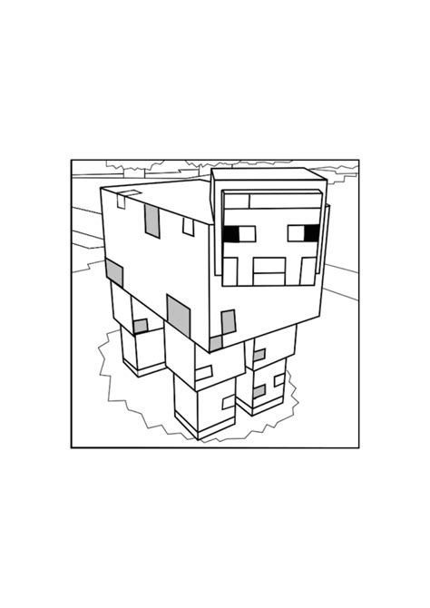 minecraft pig  sheep coloring pages minecraft coloring pages minecraft pig coloring