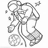 Astronaut Xcolorings Chibi sketch template