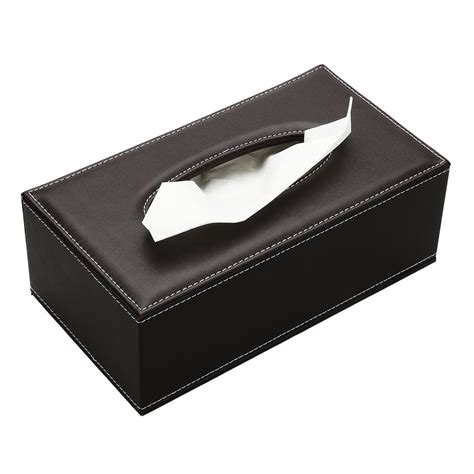 kingfomtm rectangular leather tissue box holder  home office car automotive decoration