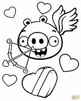 Coloring Minion Pages Valentine Pig Angry Birds Theme Valentines Printable Drawing Cartoon Anime Puzzle Paper sketch template