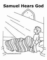Samuel Coloring Bible Pages God Calls Eli Story Hannah Activities Baby School Sunday Preschool Color Hears Crafts Kids Book Clipart sketch template