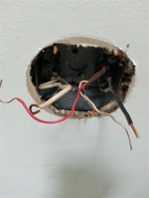 replacing  ceiling light fixture   ceiling   black   wire