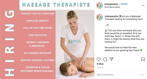 hiring  massage therapist  success  templatesstrategy