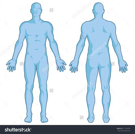 human body outline clipart male   cliparts  images