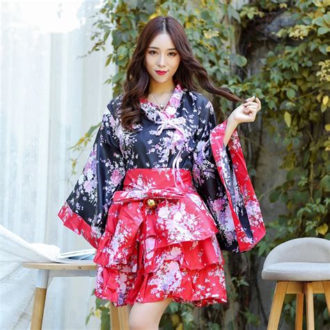 buy women s sexy sakura anime costume japanese kimono