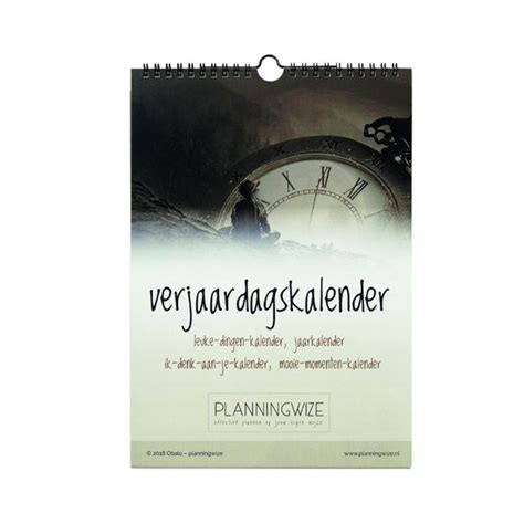 planningwize verjaardagskalender tijd veel schrijfruimte jaarkalender  nederlands