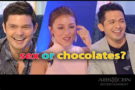 sex vs chocolates 45 celebrities and their answers to twba fast talk