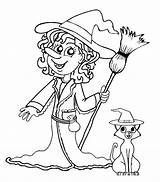 Witch Coloring Pages Halloween Witches Happy Printable Kids Scary Cool2bkids Print Drawing Pretty Color Getdrawings Getcolorings sketch template