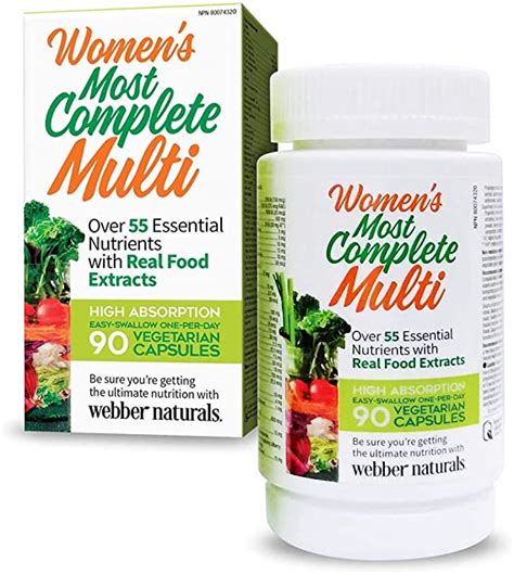 webber naturals most complete multi vitamin capsules women s 90 count