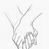 Couple Drawing Anime Cute Couples Pencil Sketch Hands Holding Girl Boy Easy Sketches Hand Chibi Drawings Getdrawings Little Wallpapers Sad sketch template