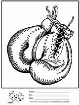 Boxing Coloring Gloves Pages Printable Awesome Adults Choose Board Drawing sketch template