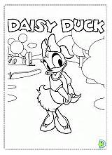 Coloring Duck Daisy Pages Dinokids Coloringdisney sketch template