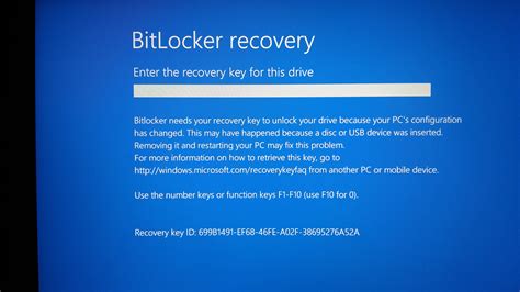 bitlocker recovery key microsoft community