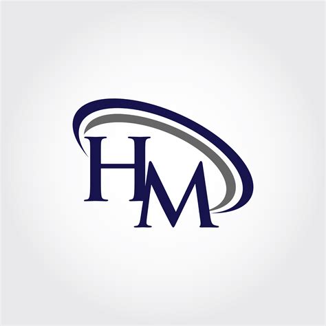 monogram hm logo design  vectorseller thehungryjpeg