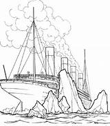 Titanic Coloring Pages Ship Printable Bilder Malen Choose Board Iceberg Print Color Open Malbücher sketch template