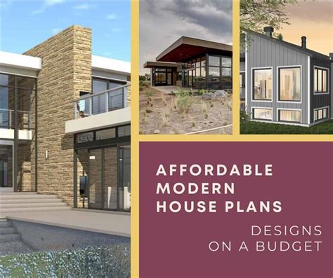 affordable modern home plans designs   budget