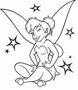 Tinkerbell Disney Coloring Pages Bell Tinker Laughing Drawings Line Pixie Printable Print Drawing Fairy Halloween Characters Clip Sheet Clipart Cartoon sketch template