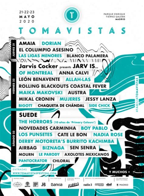 tomavistas 2020 cartel dias wake and listen