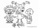 Rugrats Coloring Pages Cartoon Printable Color Kids Book Print Character Angelica Sheets Colouring Characters Drawing Cartoons Pickles Sheet Nick Jr sketch template