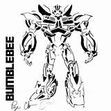 Bumblebee Transformer Coloring Pages Printable Transformers Color Getcolorings Print Stencil sketch template