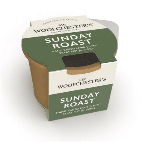 sir woofchesters dog snacks sunday roast treat pot